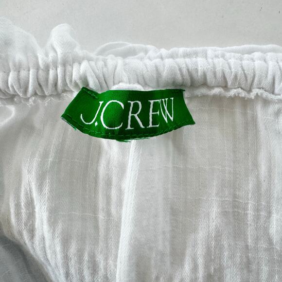 J. Crew Tiered Rope Tie Cotton Sundress Midi Dress White | Fits like XXL - Picture 9 of 9